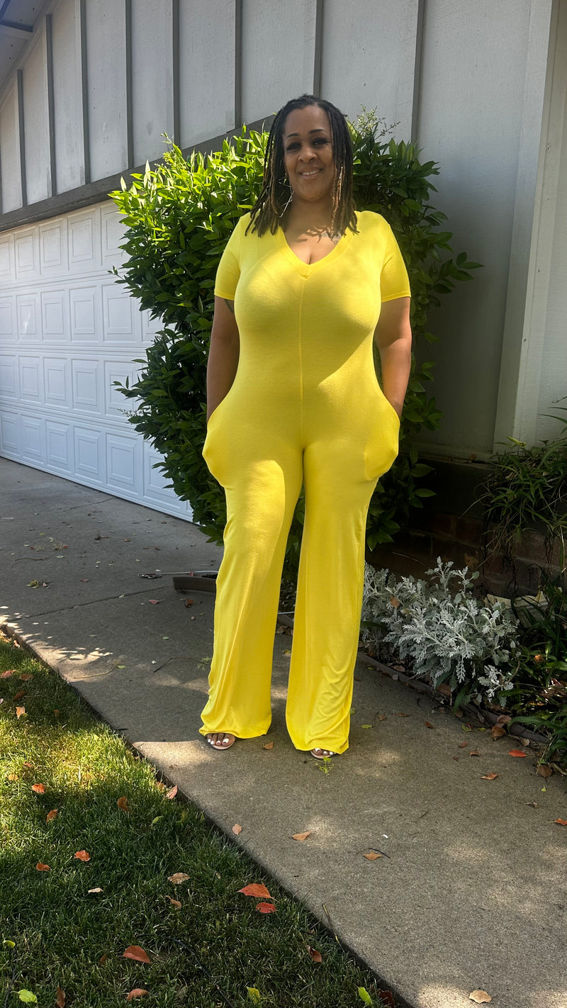 Laid Back Jumpsuit | Yellow
